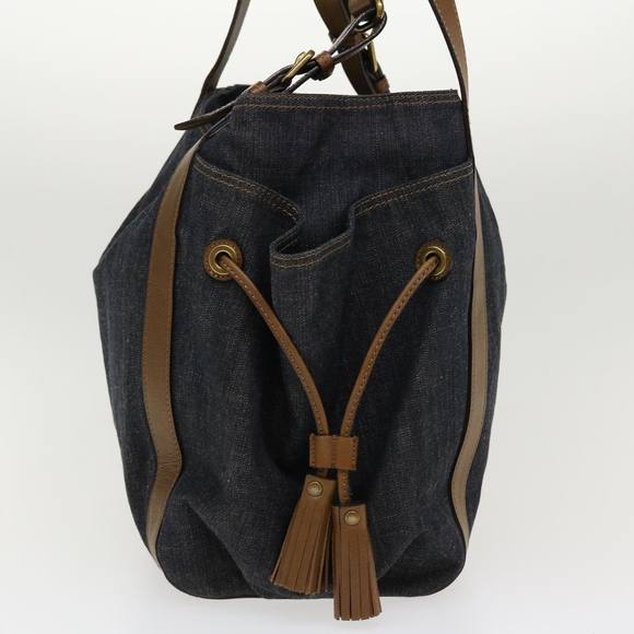 BURBERRY Shoulder Bag Canvas Black Auth hk626 - Picture 4 of 16